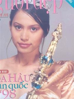 Hình ảnh hoa hậu Việt Nam 1998 lúc đăng quang